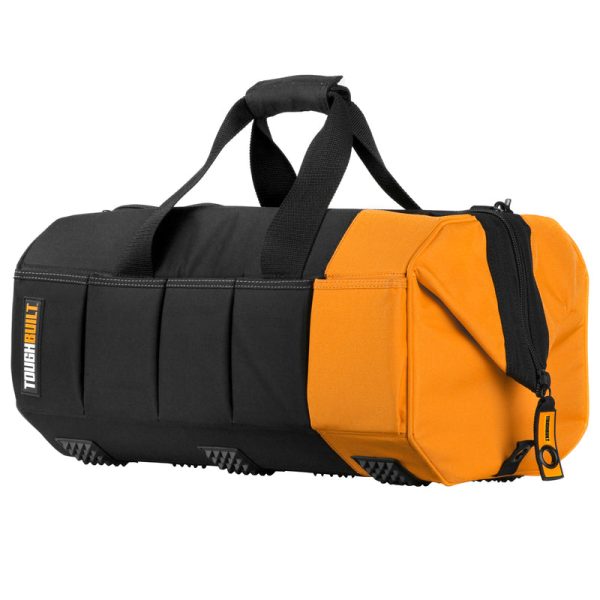 ToughBuilt 6.5 in. W X 10.5 in. H Polyester Massive Mouth Tool Bag 51 pocket Black Gray Orange 1 pc Online