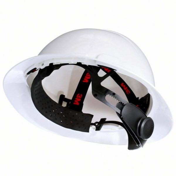 3M SecureFit 4-Point Ratchet Full Brim Hard Hat White For Cheap