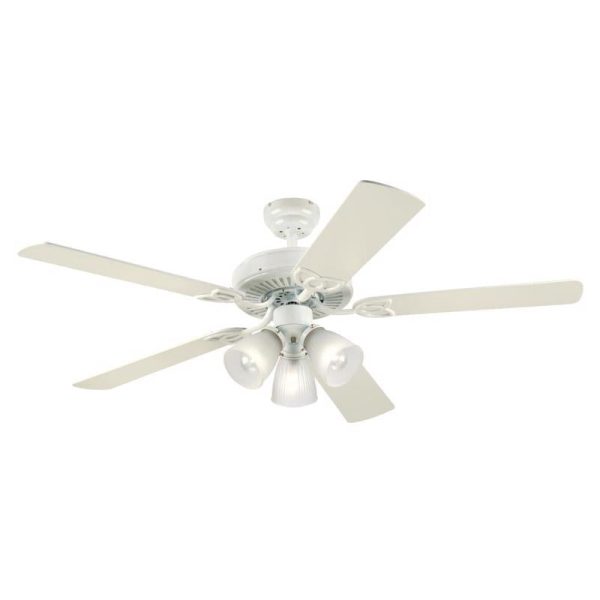 Westinghouse Vintage 52 in. White LED Indoor Ceiling Fan For Sale