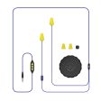 Plugfones Guardian Plus 29 dB Nylon Silicone Soft Foam 3.5 MM Jack Earplugs Earphones w Mic Yellow 1 Sale