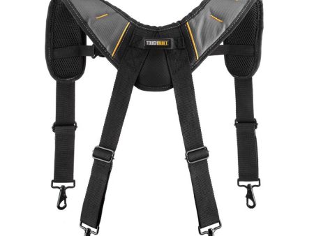 ToughBuilt 1.18 in. L X 6.3 in. W Nylon Suspenders Black Gray 1 pair Supply