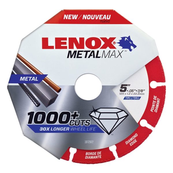 Lenox MetalMax 5 in. D X 7 8 in. Diamond Metal Cut-Off Wheel 1 pc Online Hot Sale