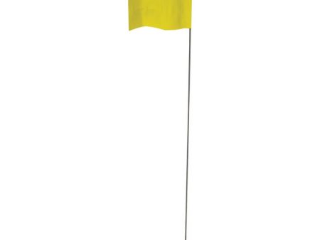 C.H. Hanson 21 in. Yellow Marking Flags Polyvinyl 100 pk on Sale