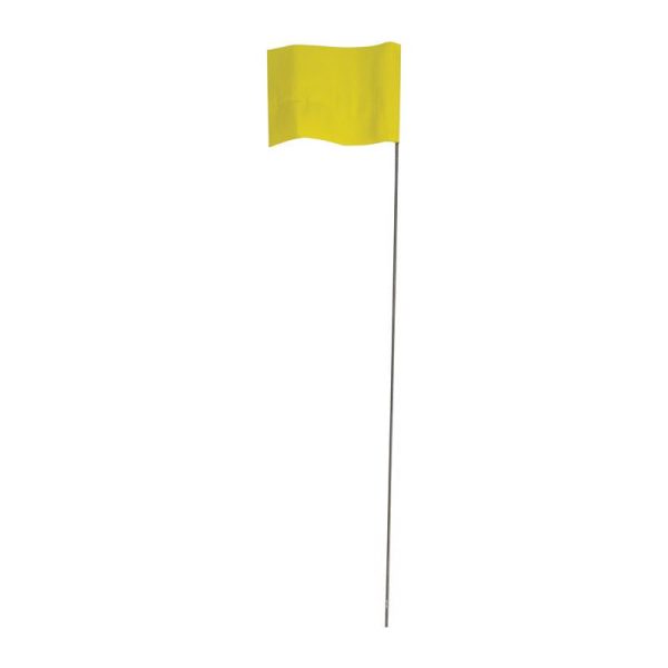 C.H. Hanson 21 in. Yellow Marking Flags Polyvinyl 100 pk on Sale