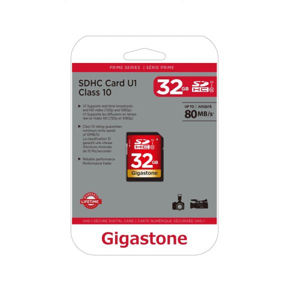 Gigastone 32 GB SDHC Flash Memory Card 1 pk Hot on Sale