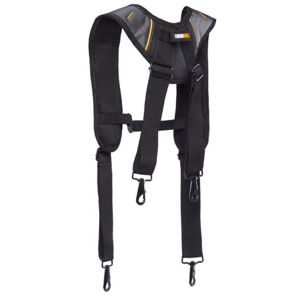 ToughBuilt 1.18 in. L X 6.3 in. W Nylon Suspenders Black Gray 1 pair Supply