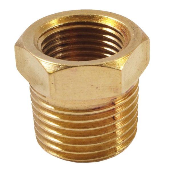 Forney Brass Bushing 3 8 in. Female X 1 2 in. Male 1 pc For Cheap