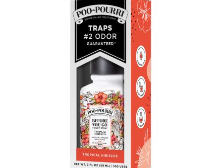 Poo-Pourri Tropical Hibiscus Scent Odor Eliminator 2 oz Liquid Fashion