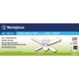 Westinghouse 42 in. White LED Indoor Ceiling Fan Online Sale