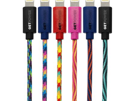 GetPower 10 ft. L Lightning to USB Cables 1 pk Fashion