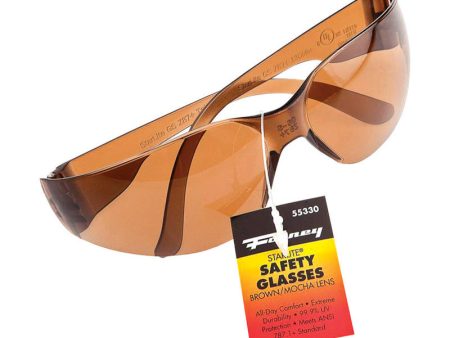 Forney Starlite Compact Safety Glasses Brown Lens 1 pc Fashion