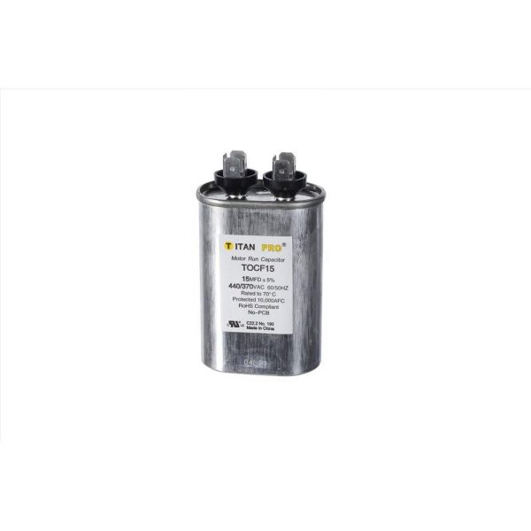 Titan Pro 15 MFD 440 V Oval Run Capacitor For Cheap