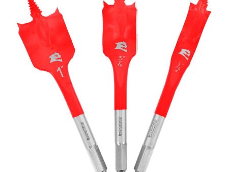 Diablo 4 in. L High Speed Steel Clean Wood Spade Bit Set Hex Shank 3 pc Online Sale