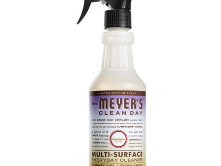 Mrs. Meyer s Clean Day Compassion Flower Scent Multi-Surface Cleaner Liquid Spray 16 oz on Sale