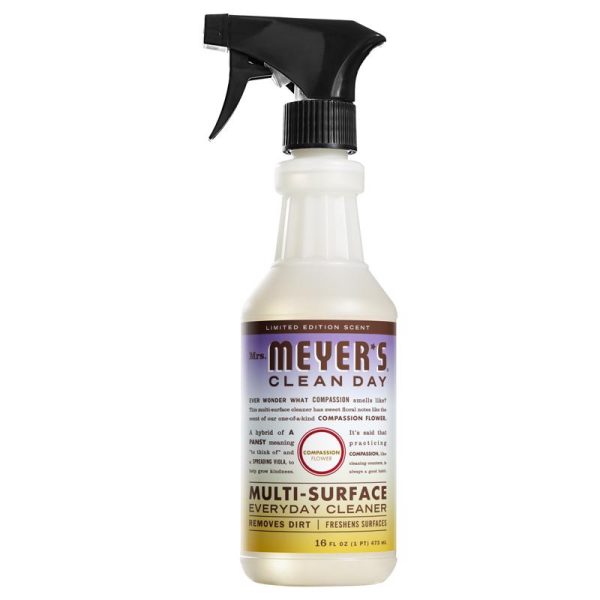 Mrs. Meyer s Clean Day Compassion Flower Scent Multi-Surface Cleaner Liquid Spray 16 oz on Sale