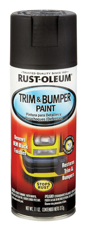 Rust-Oleum Automotive Matte Black Trim & Bumper Spray Paint 11 oz on Sale