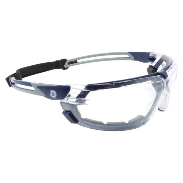 General Electric 11S Series Anti-Fog Impact-Resistant Safety Glasses Clear Lens Blue Gray Frame 1 pk Online