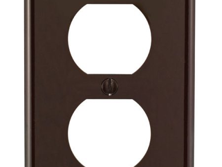 Leviton Brown 1 gang Nylon Duplex Wall Plate 1 pk Online Sale