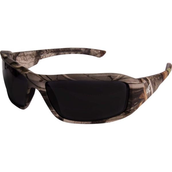 Edge Eyewear Brazeau Wraparound Safety Glasses Smoke Lens Camouflage Frame 1 pc Online Sale