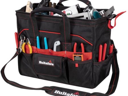 CLC Hultafors Group 7.5 in. W X 19.5 in. H Ballistic Polyester Tradesman Tool Bag 33 pocket Black Re Online Sale