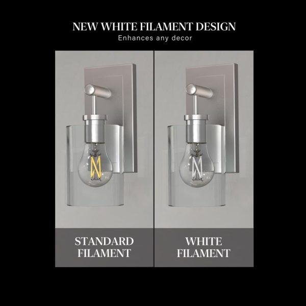 Feit White Filament A15 E26 (Medium) Filament LED Bulb Daylight 75 Watt Equivalence 2 pk Discount