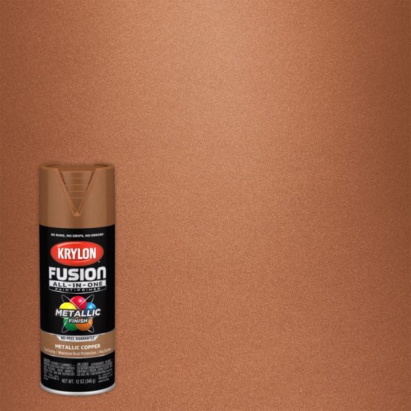 Krylon Fusion All-In-One Metallic Copper Paint+Primer Spray Paint 12 oz Cheap