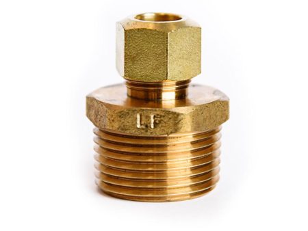 3 8 in. Compression X 3 4 in. D MPT Brass Connector Online