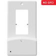 Westek LumiCover White 1 gang Plastic Decorator USB Nightlight Wall Plate 1 pk Online Sale