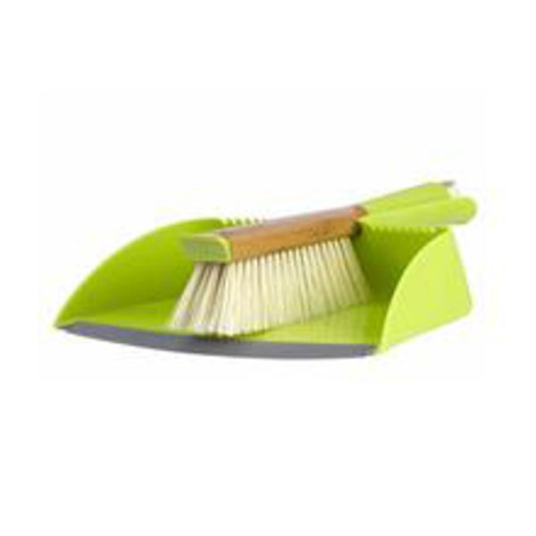 Full Circle Clean Team Bamboo Plastic Handheld Dustpan and Brush Set Cheap