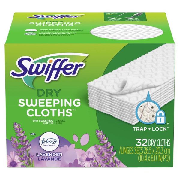 Swiffer Sweeper 5.4 in. Dry Microfiber Dust Mop Refill 32 pk Supply