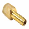 Forney Brass Air Hose End 1 4 in. Hose Barb X 3 8 in. Female 1 pc For Sale