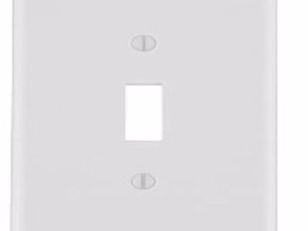 Leviton Antimicrobial Powder Coated White 1 gang Thermoset Plastic Toggle Wall Plate 1 pk Discount