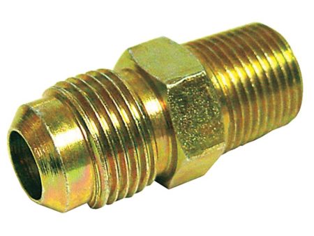 3 4 in. Flare X 1 2 in. D MPT Brass Adapter Hot on Sale