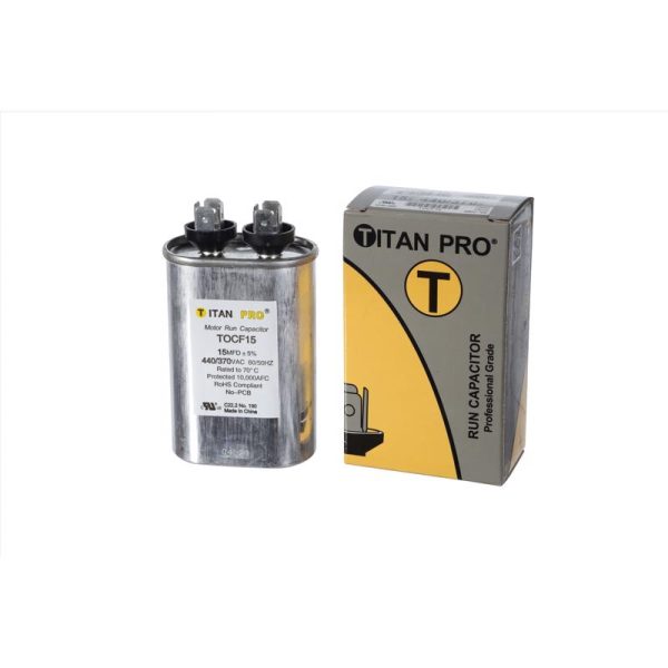 Titan Pro 15 MFD 440 V Oval Run Capacitor For Cheap