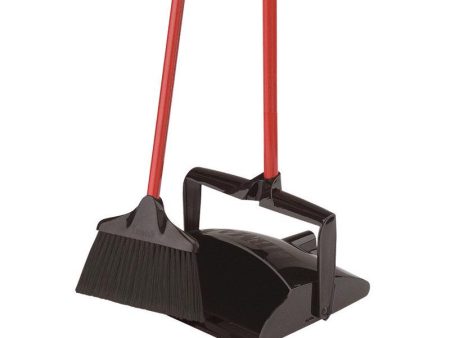 Libman High Power 10 in. W Stiff Recycled PET Broom with Dustpan For Cheap