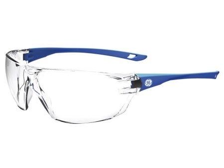 General Electric 03 Series Anti-Fog Impact-Resistant Safety Glasses Clear Lens Blue Frame 1 pk on Sale