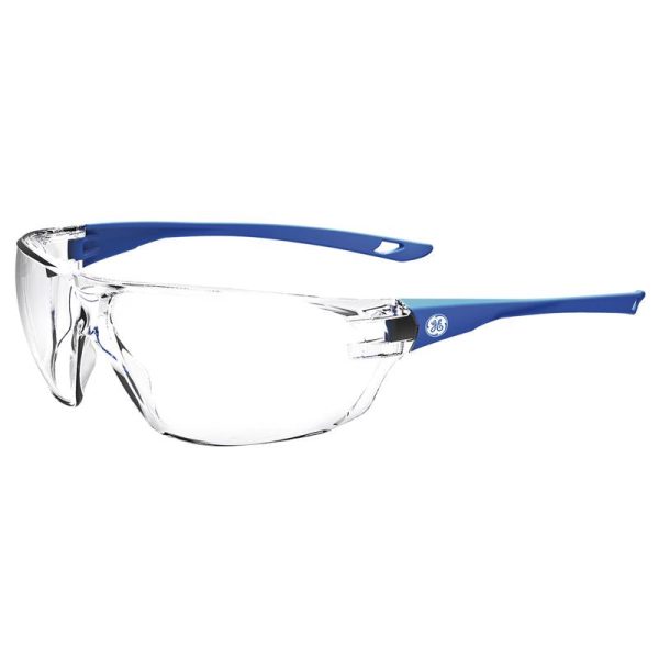 General Electric 03 Series Anti-Fog Impact-Resistant Safety Glasses Clear Lens Blue Frame 1 pk on Sale